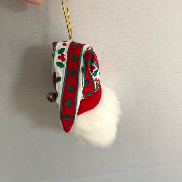 Vtg Santa Claus Ornament with Bells - Picture 3 of 8
